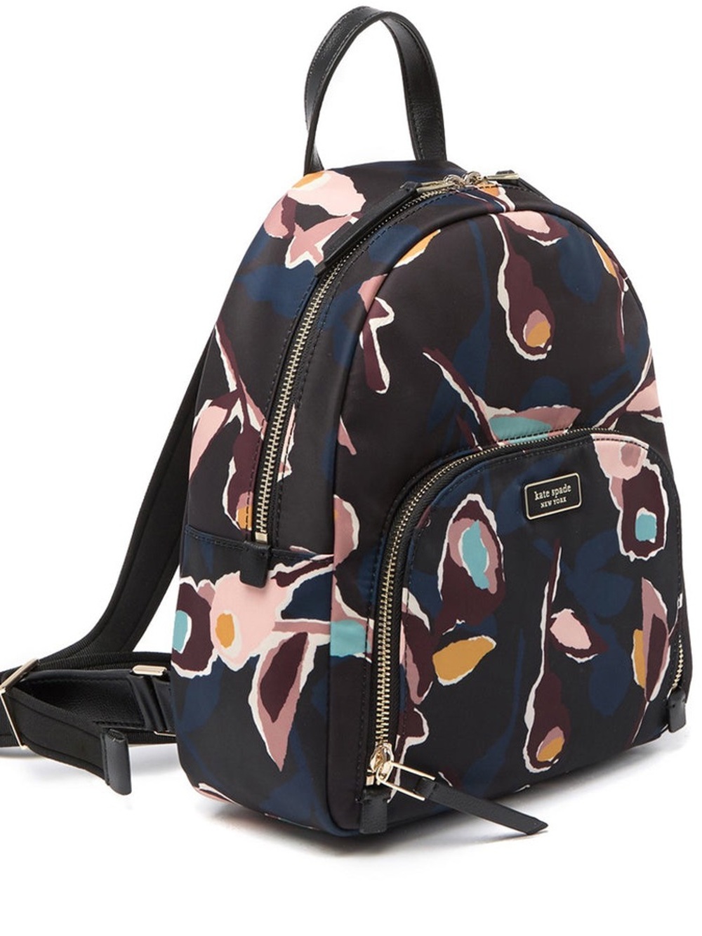 kate spade navy floral print nylon mini backpack